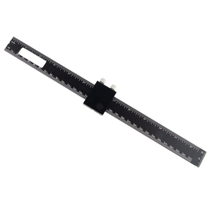 Ergonomic Woodworking Ruler with Secure Thumb Screws for Stability