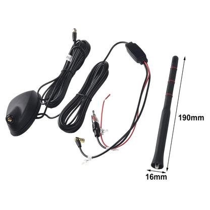 Active Amplified DAB+GPS+FM Antenna for