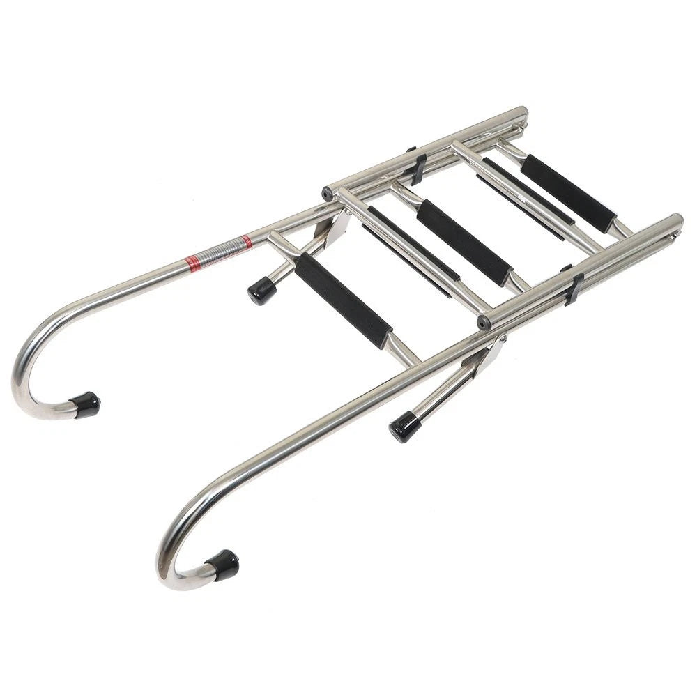 Stainless Steel Folding Ladder 2 Step + 3 Step 400 lb Limit