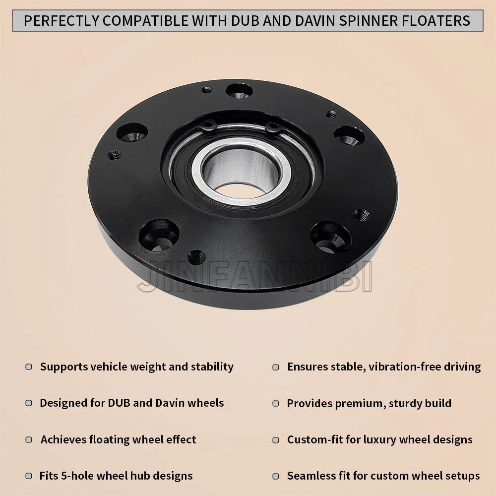 4X Wheel Hub Bearing Carriage Assembly for Dub Davin Spinners (N/A)