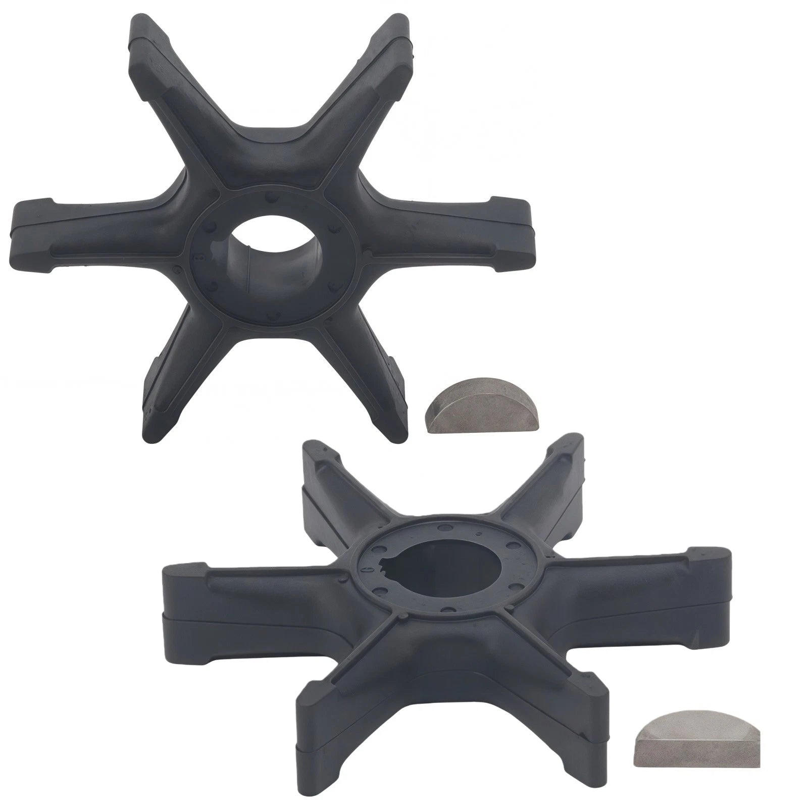 6G0-44352-00 Water Pump Impeller & Key for Yamaha Outboard (20-25 HP)