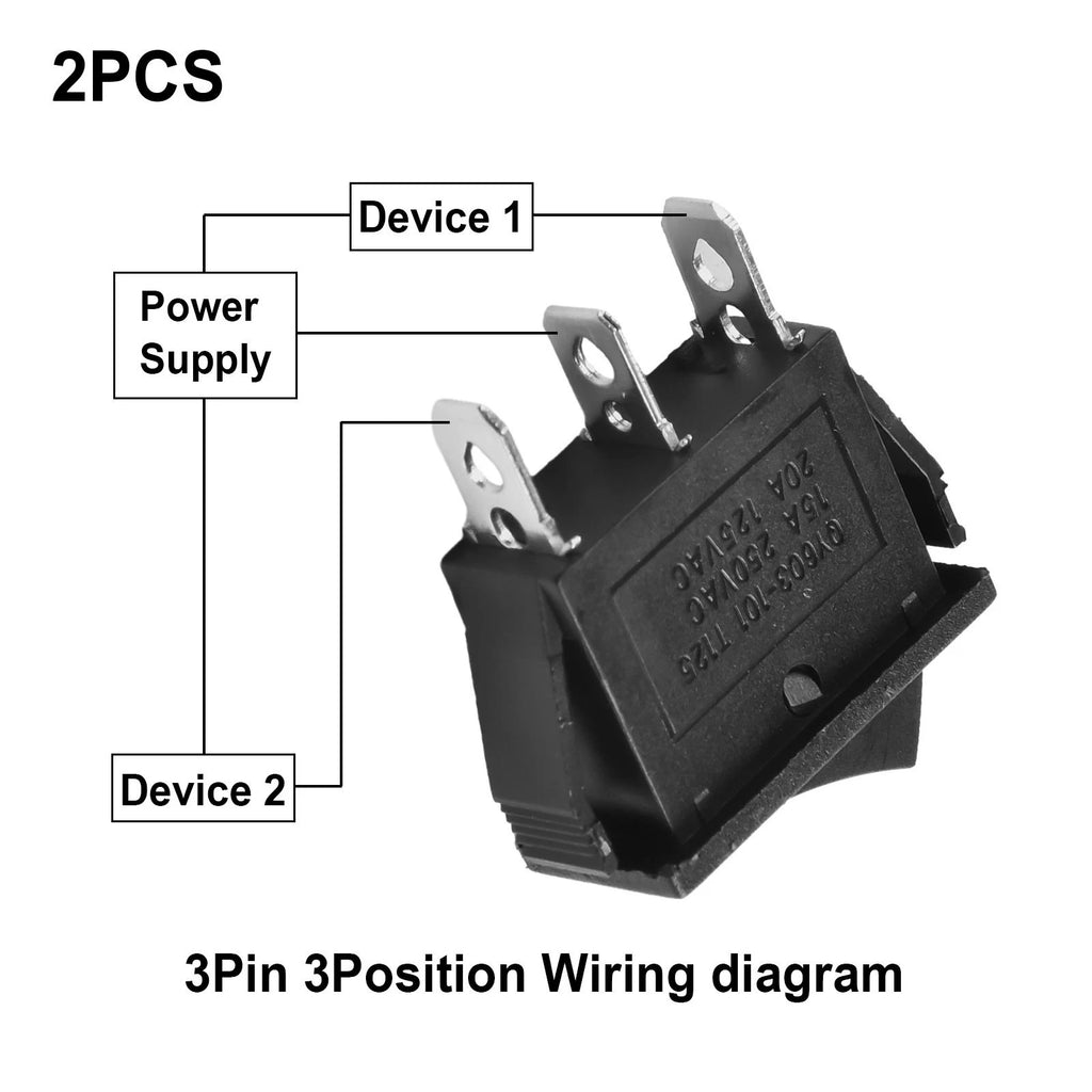 Rocker Switch for KCD3-101/3P (250VAC)