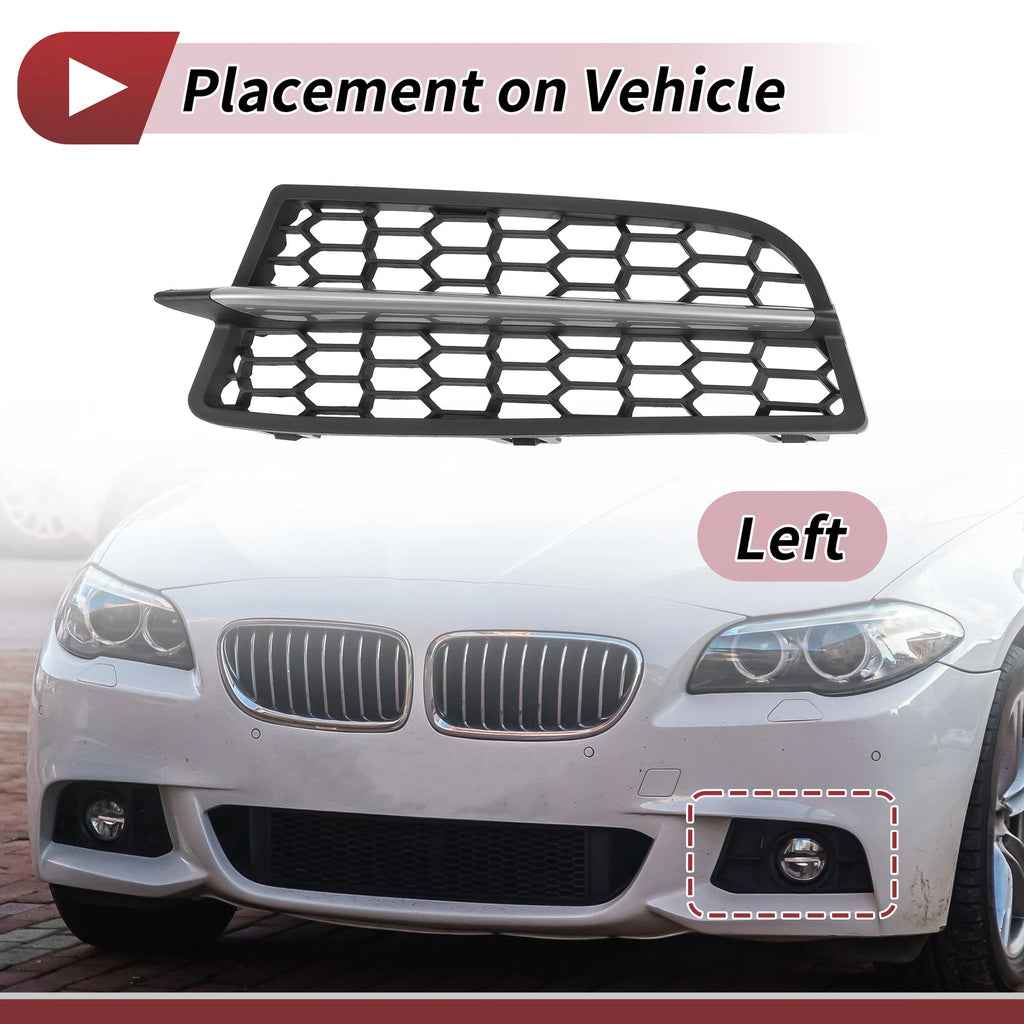 Front Left Fog Light Grill Replacement for BMW 1 Series (2011–2015)