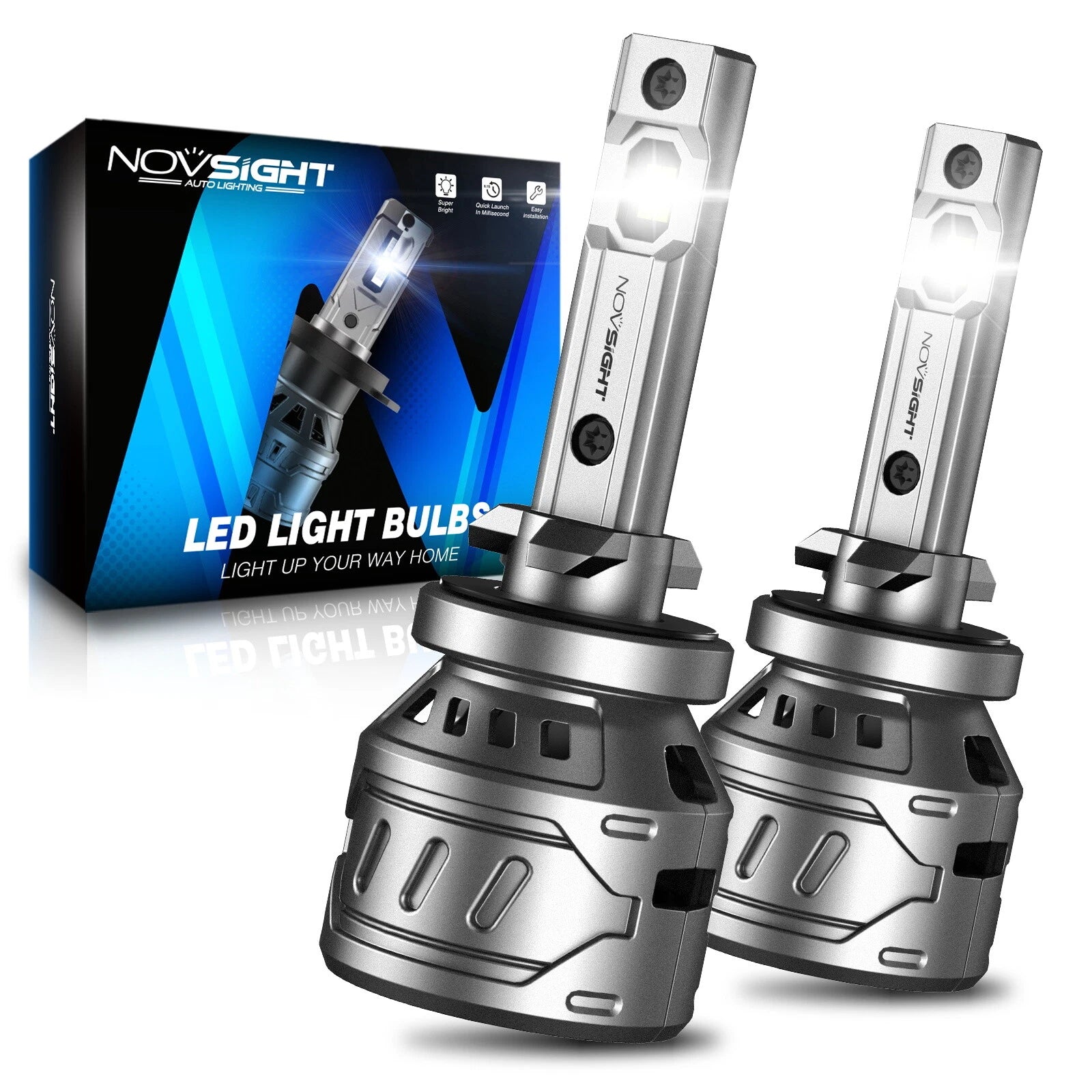2X Novsight 880 LED Headlight Bulbs for