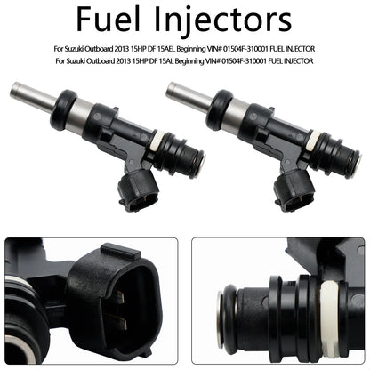 2X Fuel Injector 15710-89L00 for Suzuki Outboard DF 15HP 9.9HP 20HP