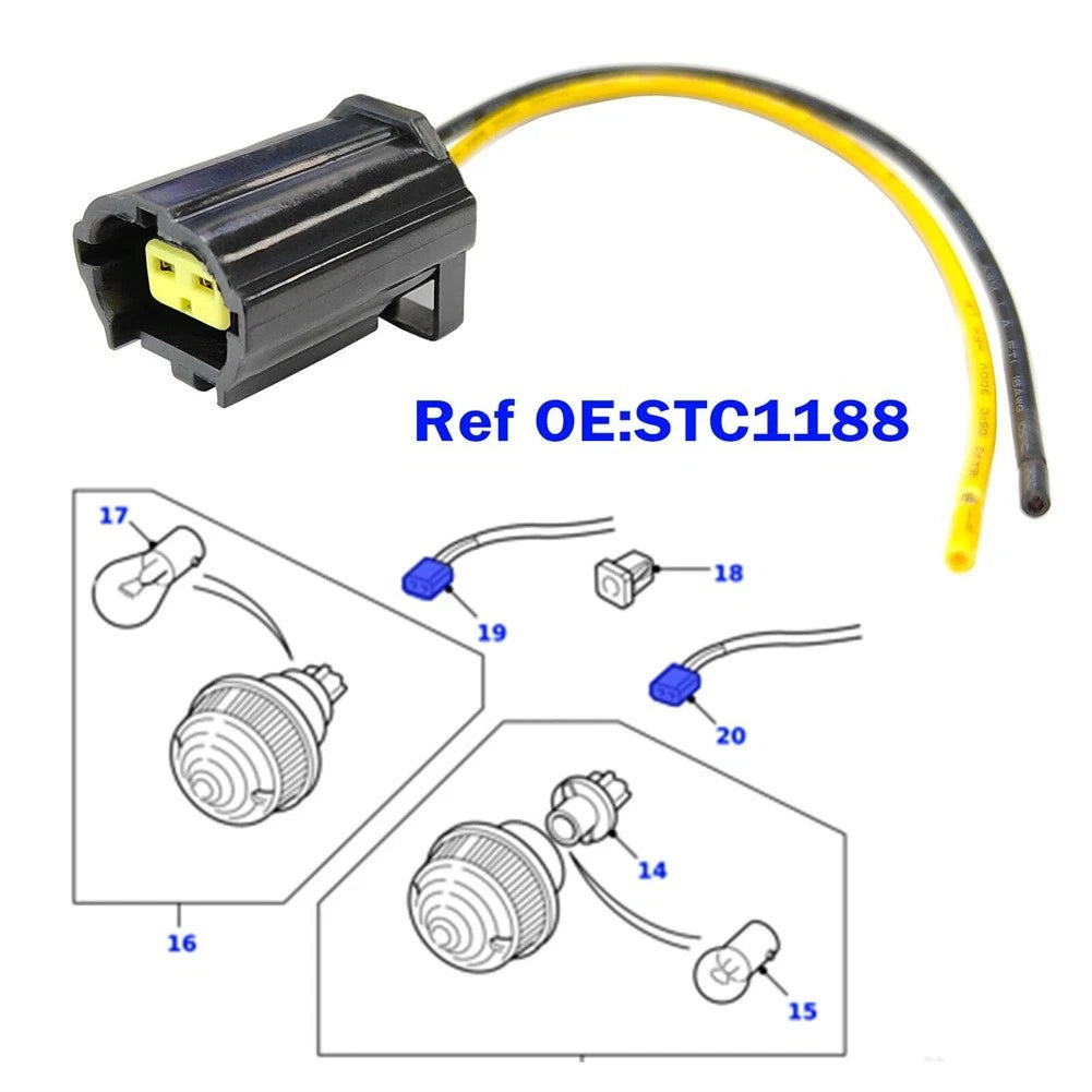 Plastic Rear Indicator Lamp Connector for Land Rover Models