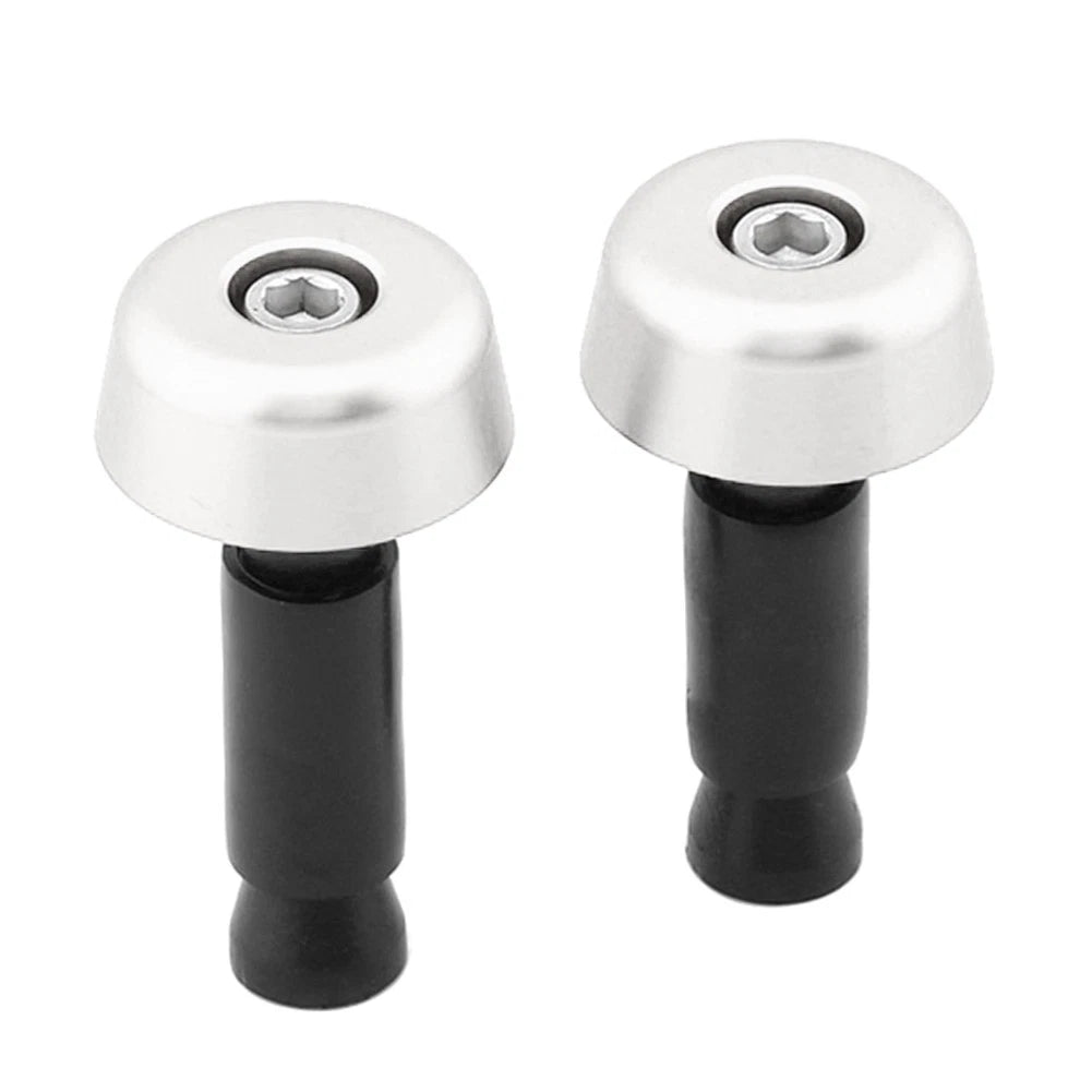 Handlebar Grips for Universal Motorcycle (0.5in/12.7MM) - Silver