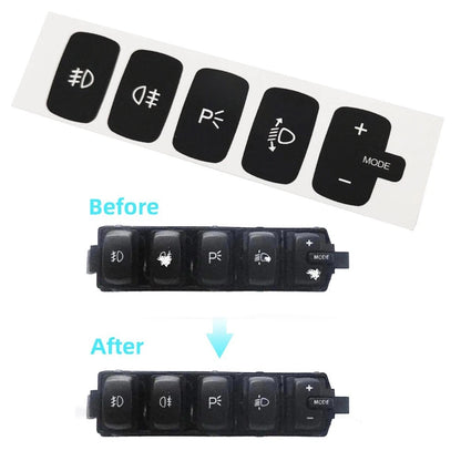 Fog Light Control Button Decal Sticker for Fiat Croma