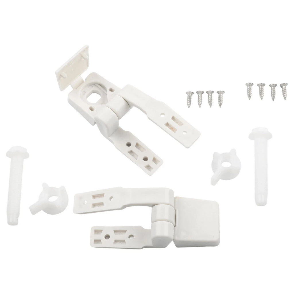 Toilet Hinge Kit for - Plastic Construction, Tools Included