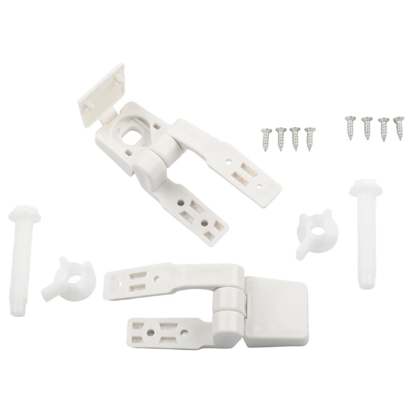 Toilet Hinge Kit for - Plastic Construction, Tools Included