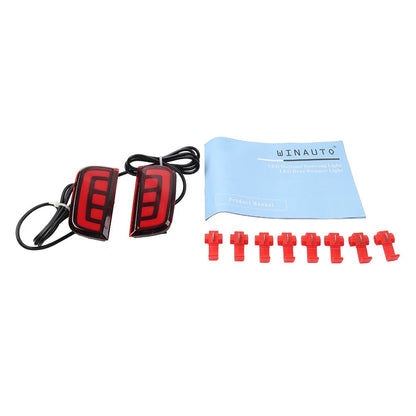 Rear Bumper Reflector Tail Brake Marker Lights for Honda Civic (2016–2021)