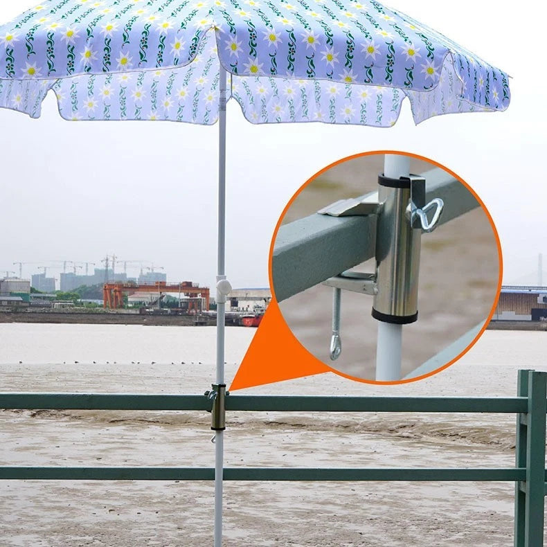 Beach Umbrella Clamp for Adjustable Height Shade Coverage