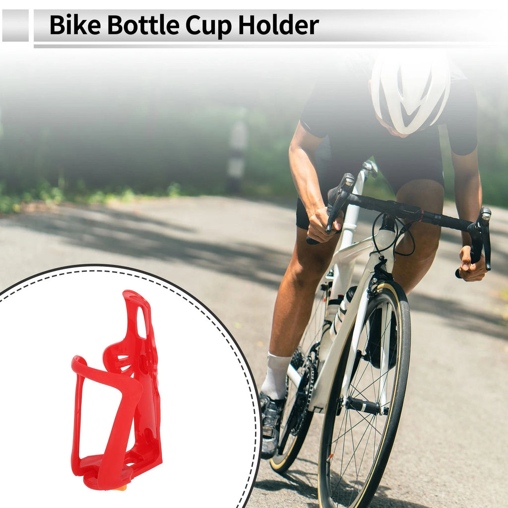 Universal Water Bottle Holder Cup for Motorcycle Bicycle Red ABS 1 Pack (1 Pc)