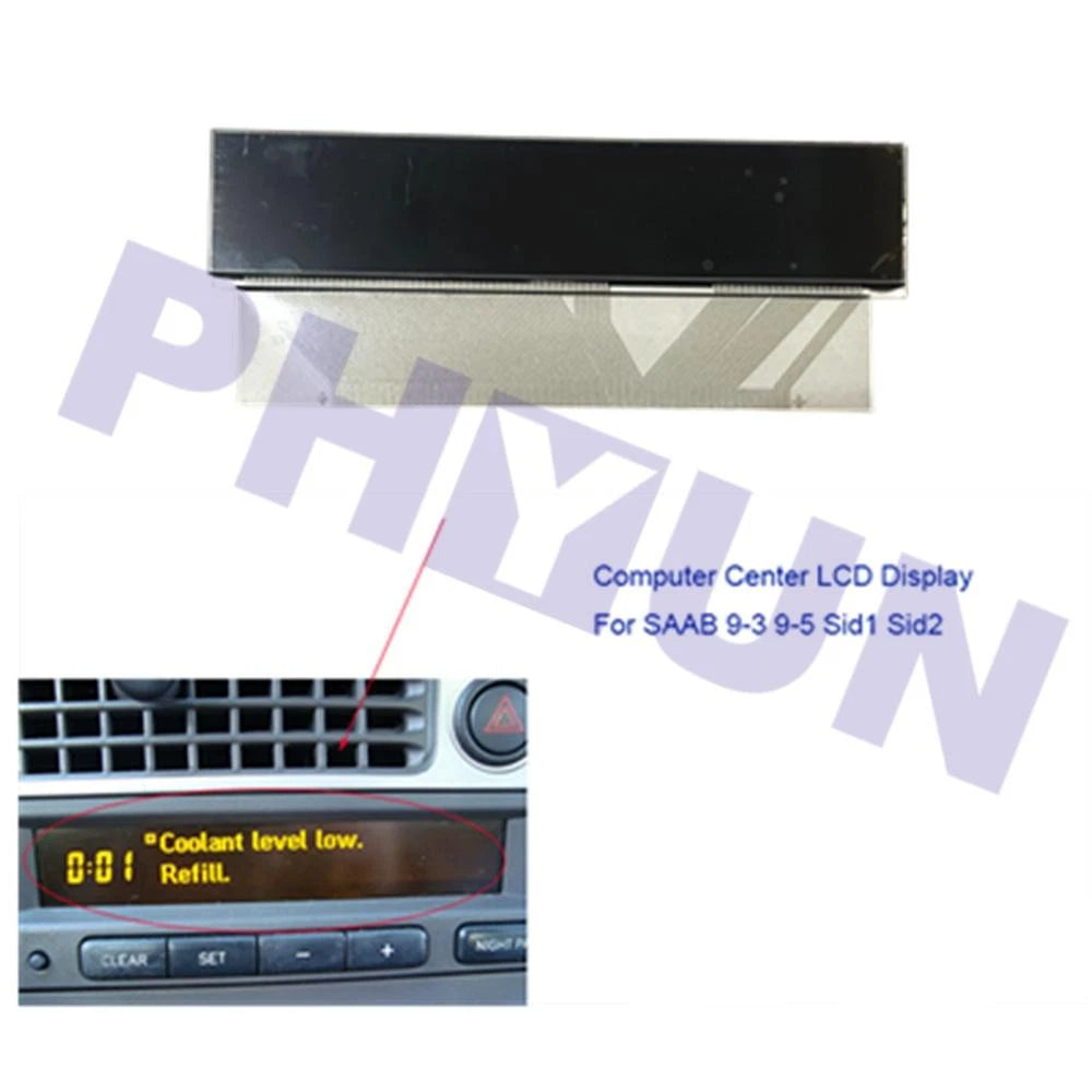LCD Screen Display for Saab 9-3 1998–2003, 9-5 1998–2003 SID1/SID2