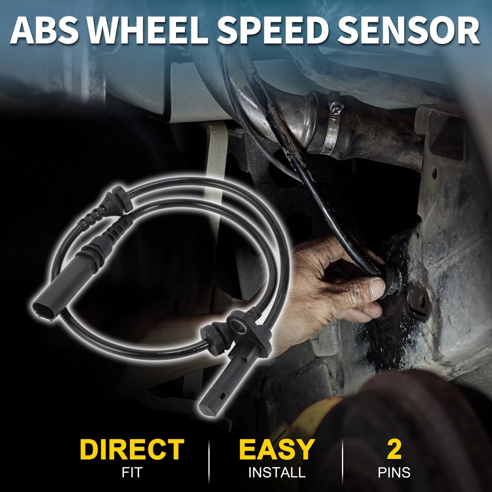 Front Left ABS Wheel Speed Sensor Replacement for BMW X5 (2007–2018)