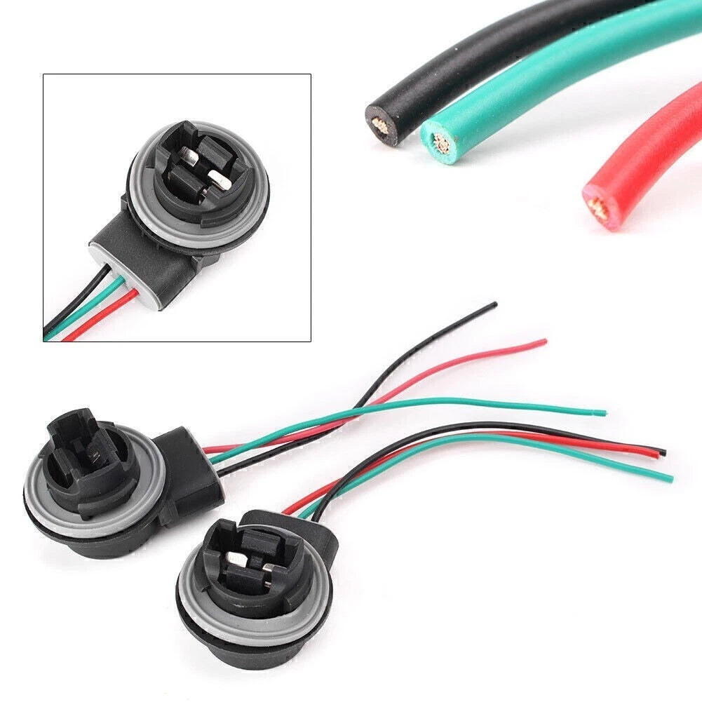 Headlight Lamp Adapter Wiring Harness Socket for Universal 3157 3057 3156 3155