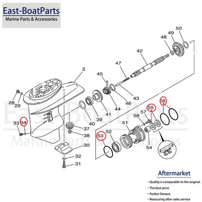 Seal Kit for Yamaha 4 Stroke 25HP F25 (2000–2023)