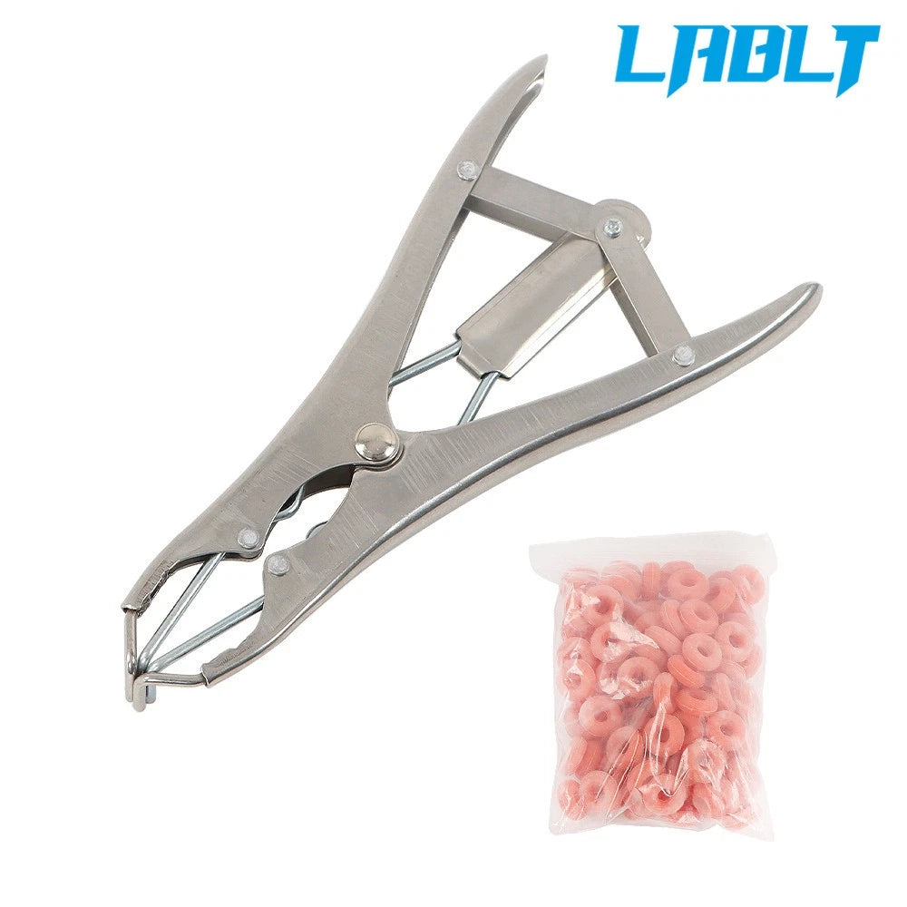 Bander Docking Elastrator for Sheep with 100 Marking Rings