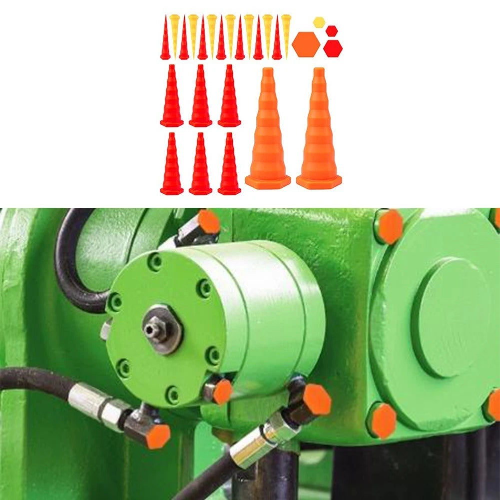 Tapered Hydraulic Seal Kit 22 Pieces for Easy Press or Rotate Insertion