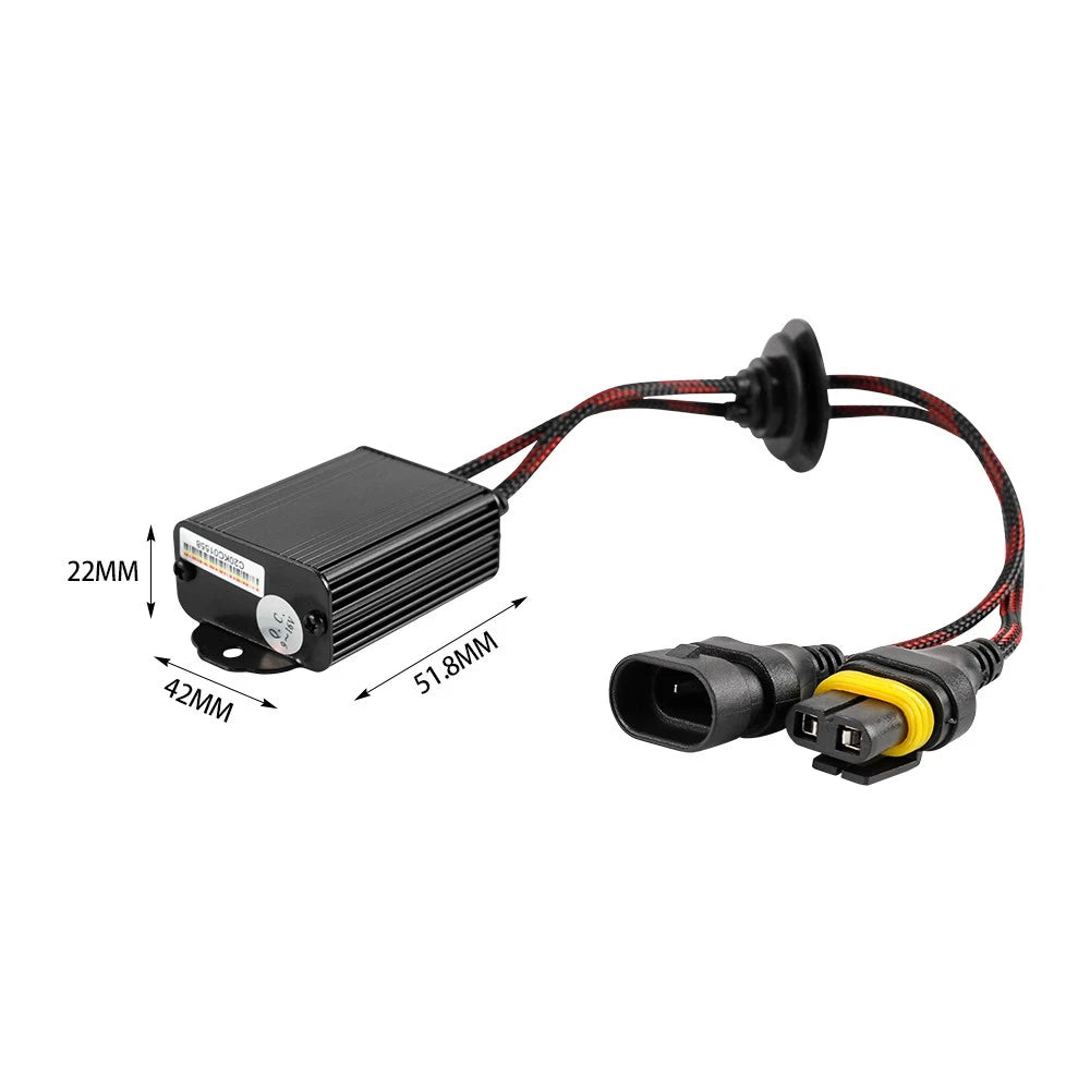 Set of 2 LED Headlight Bulbs with Canbus Decoder for