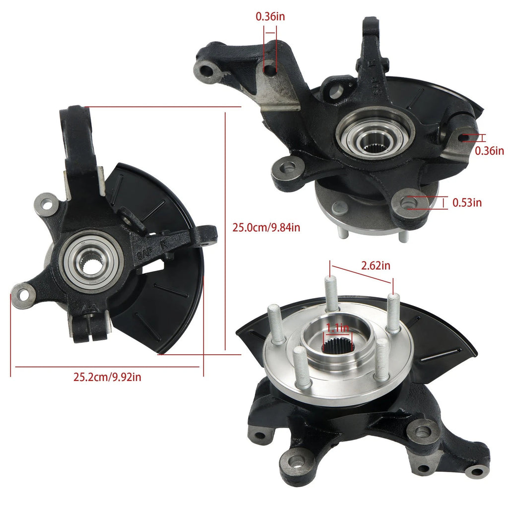 Front Right Steering Knuckle Assembly 698-404 for Ford Escape (2005–2012)