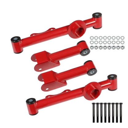 Set of 4 Rear Upper & Lower Tubular Control Arms for Mustang (1979–2004)