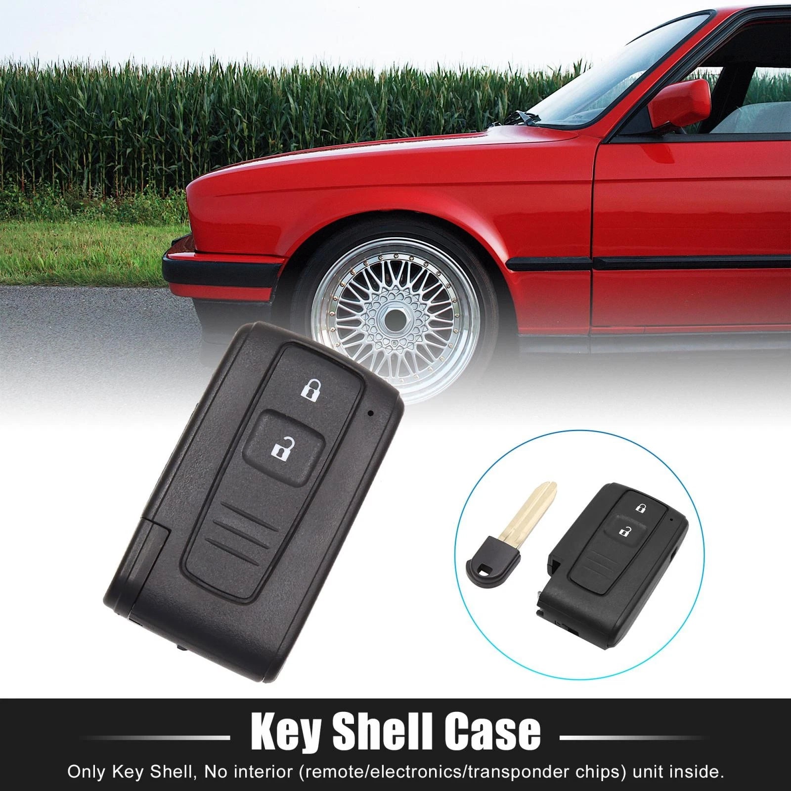 Key Fob Case Shell Replacement for Toyota Prius 2 Button (2004–2009)