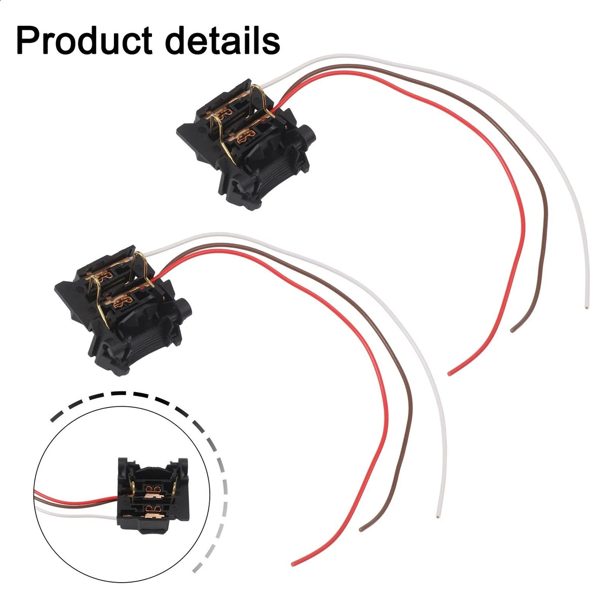 Set of 2 H7 Low Beam Adapter Sockets for Ford Focus (2005–2018)