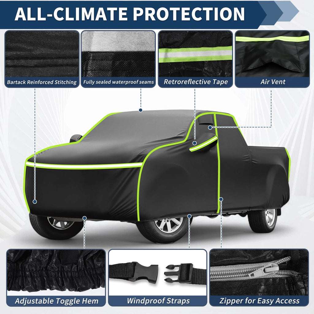 Waterproof Car Cover for Chevrolet Silverado Crew Cab 2000–2018 (6.6ft)