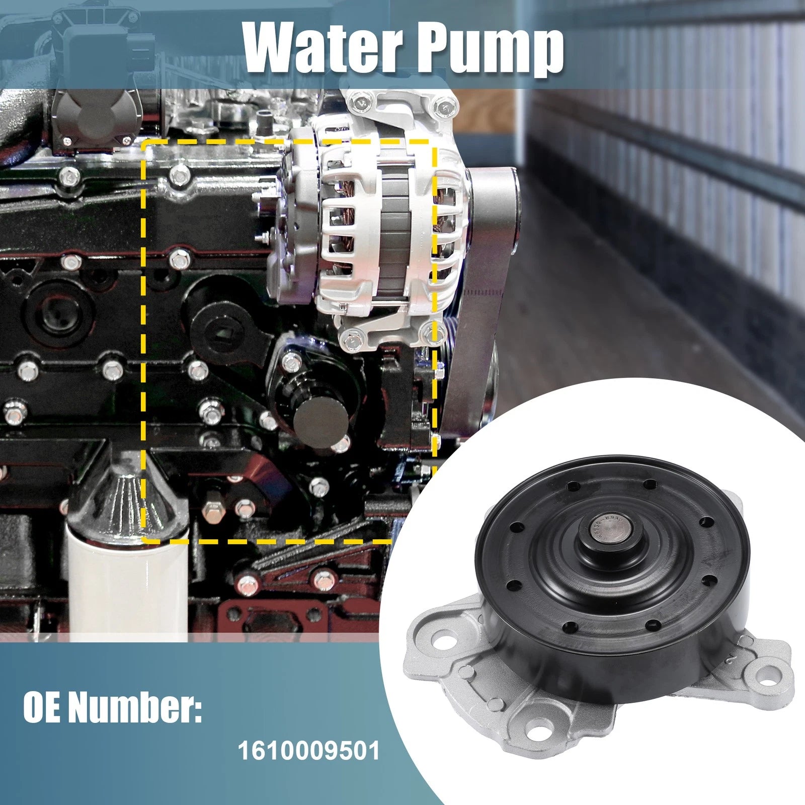 Engine Water Pump Replacement for Toyota Corolla 2009–2019 Matrix 2009–2014