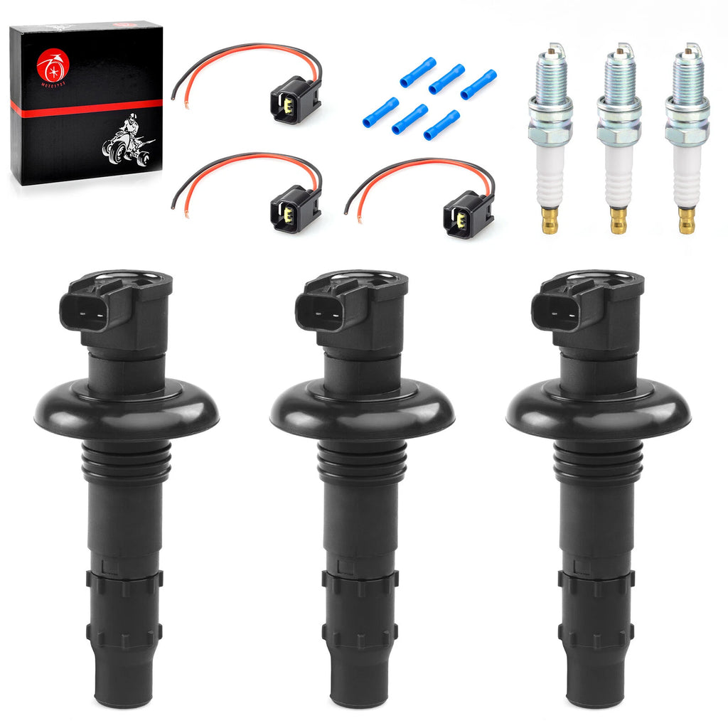 Ignition Coil & Spark Plugs for Sea Doo RXT RXP GTX GTR 155 215 255 260