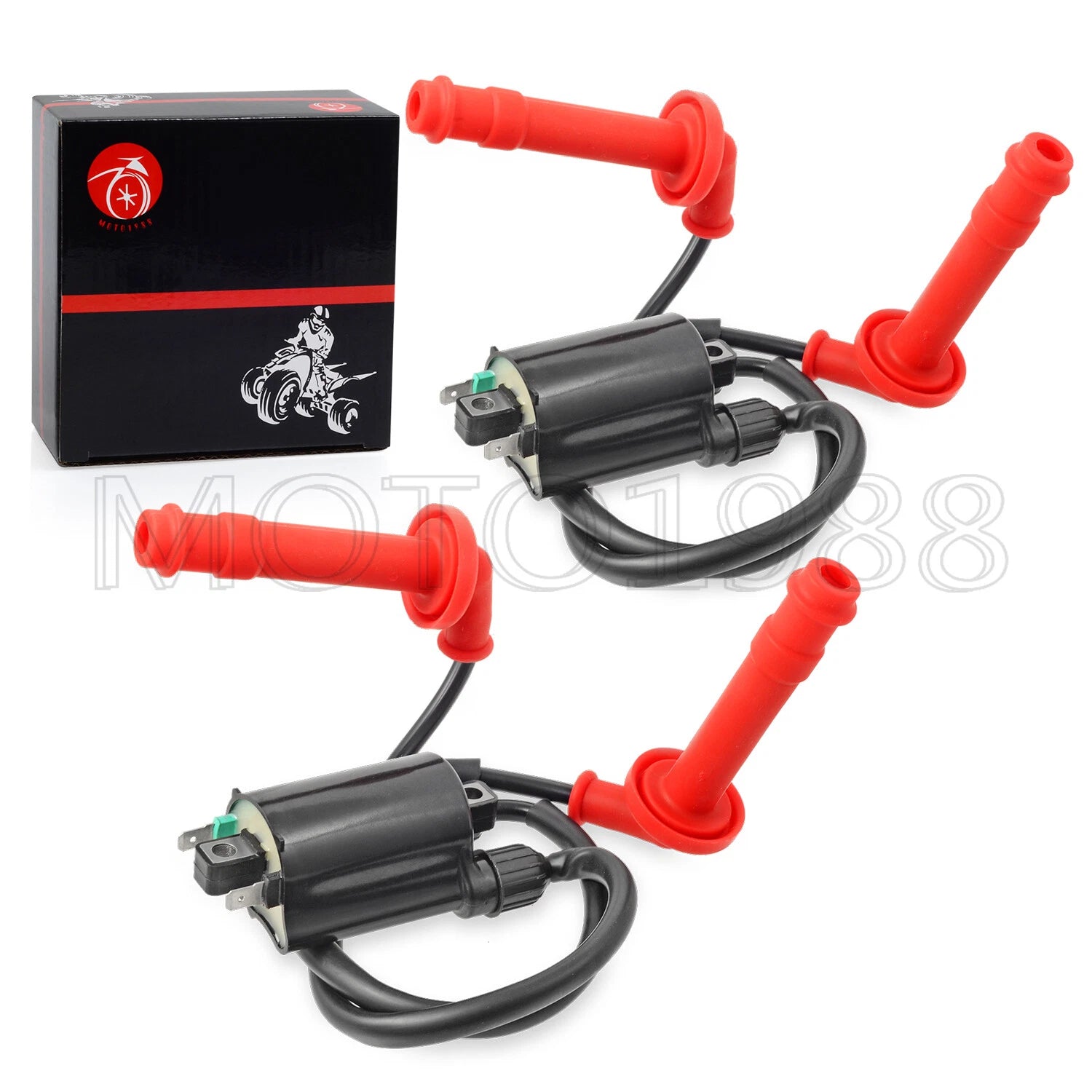 2X Ignition Coils & Wires for Honda CBR600F3 CBR600F2 CBR600SJR (1991–1998)