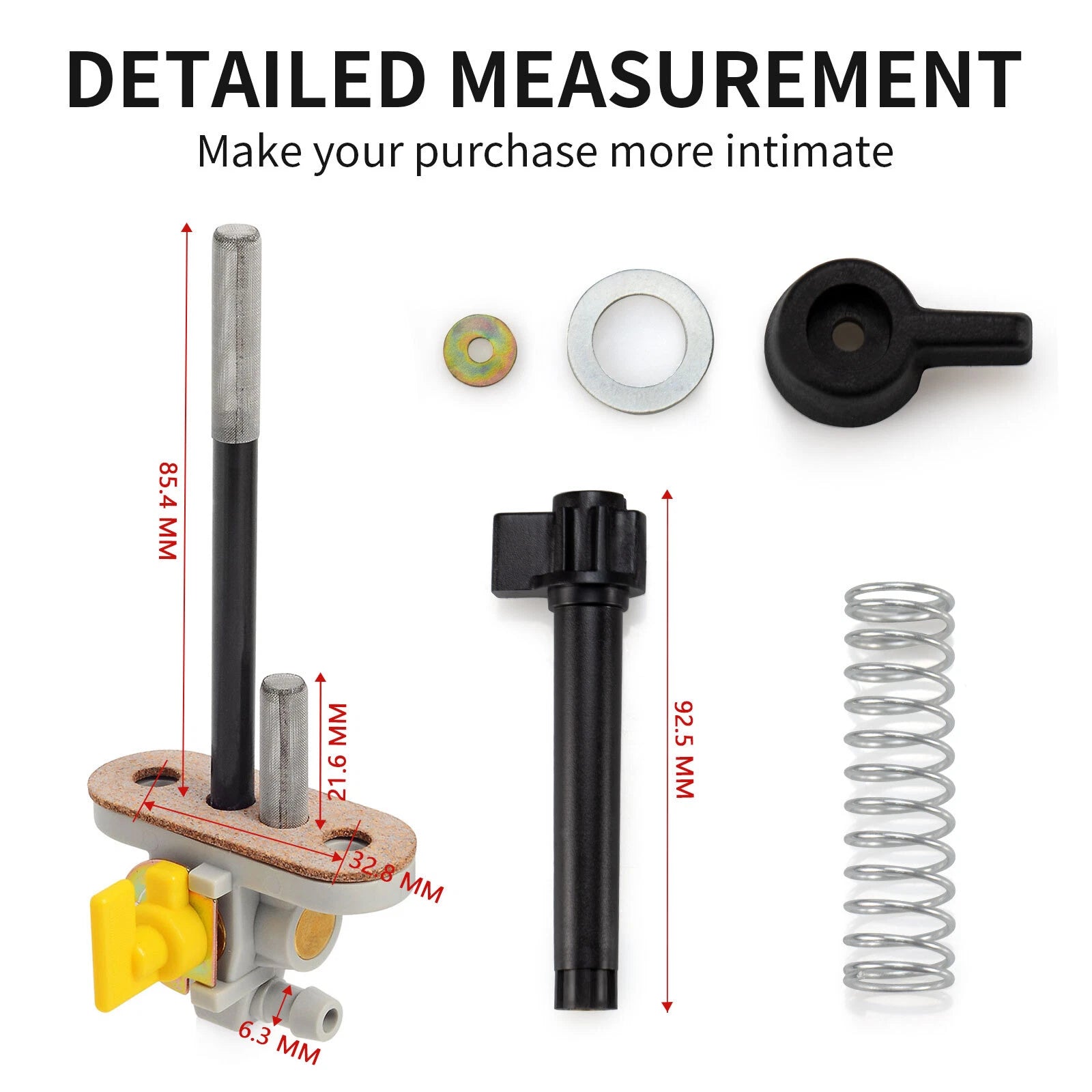 Fuel Pump Valve Petcock Lever Knob Spring for Polaris Magnum 425 (1997–1998)