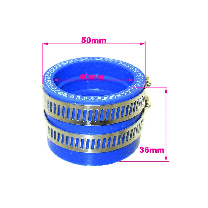Carburetor 40mm Intake Pipe Manifold Adapter Rubber Boot for