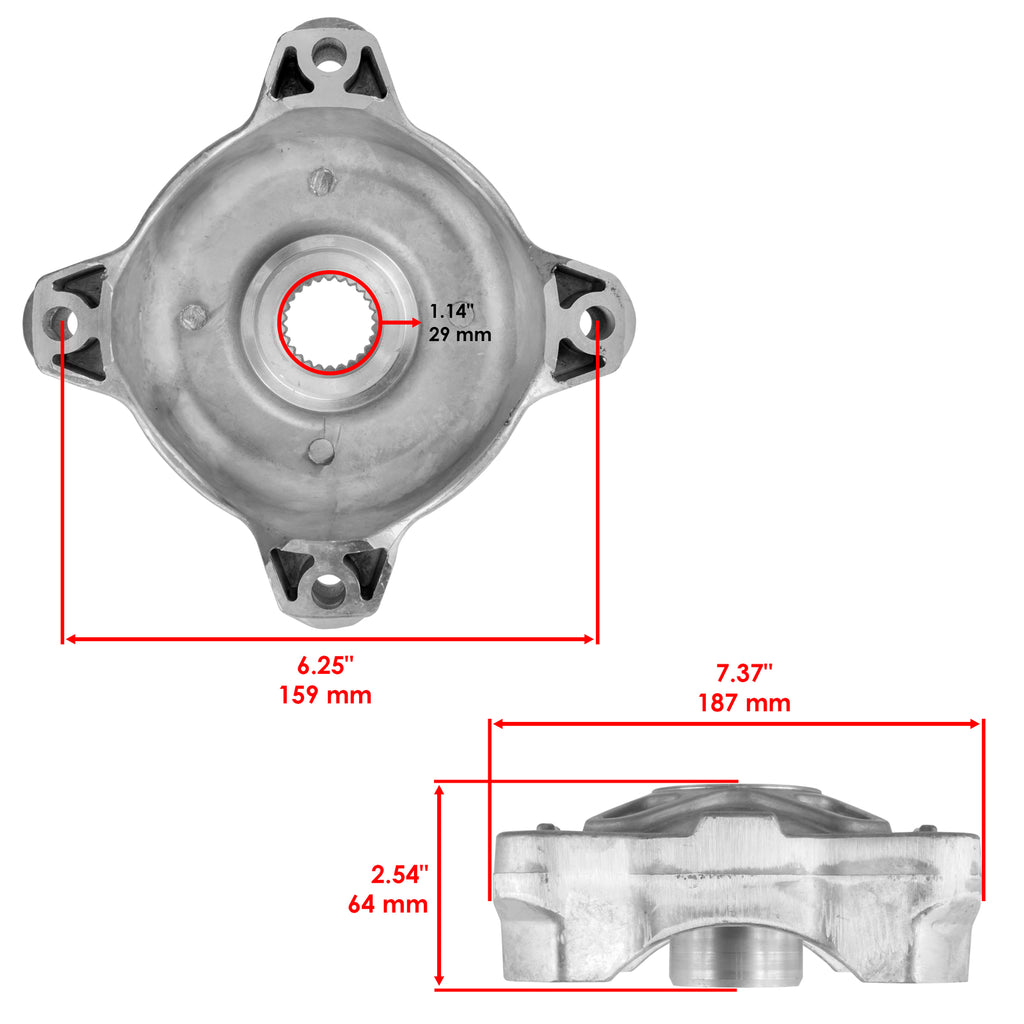 Front Wheel Hub and Ball Bearing Assembly for Polaris 5137219 (—)