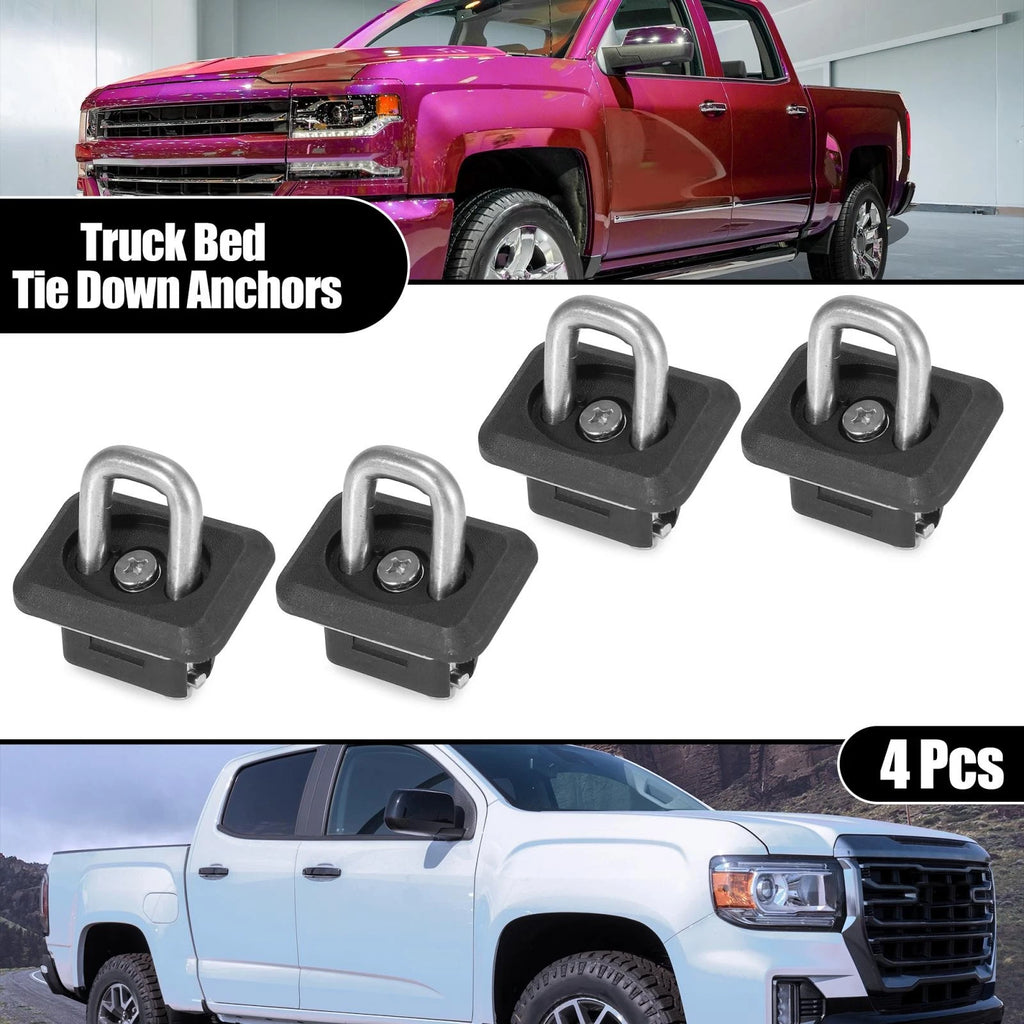 4pcs Truck Bed Tie Down Anchors Replacement for Chevy Silverado GMC Sierra (2010–2019)