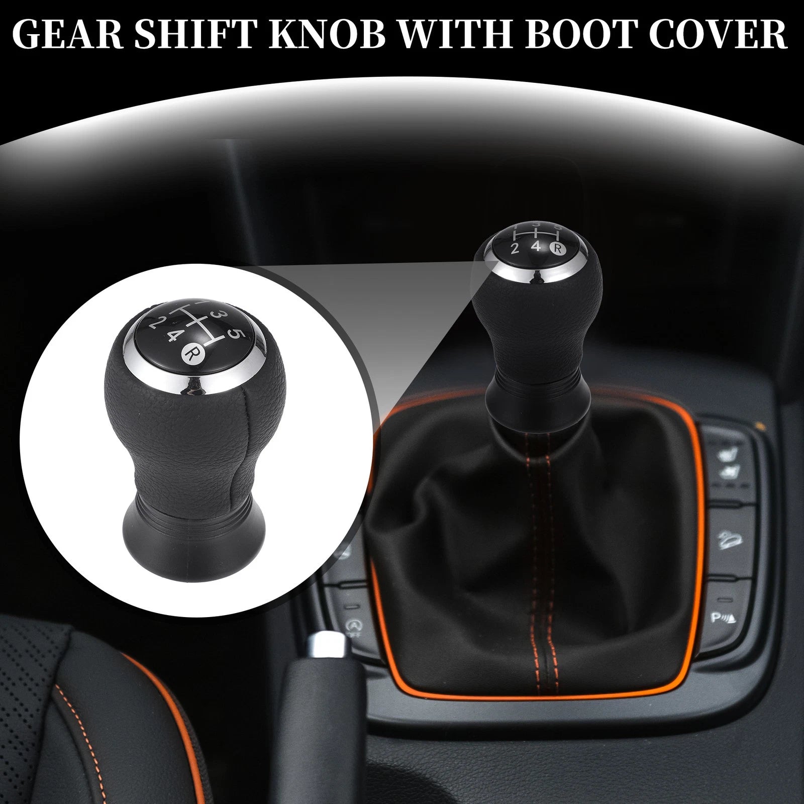 5 Speed Manual Gear Shift Knob Replacement for Toyota Yaris (2005–2010)
