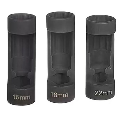 Set of 3 Strut Socket Tools for Professional Use (16mm, 18mm, 22mm)