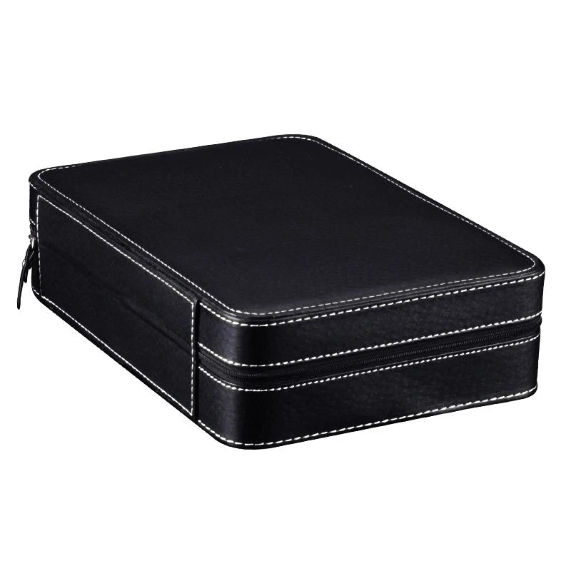 10-Slot PU Leather Watch Travel Case Waterproof Organizer
