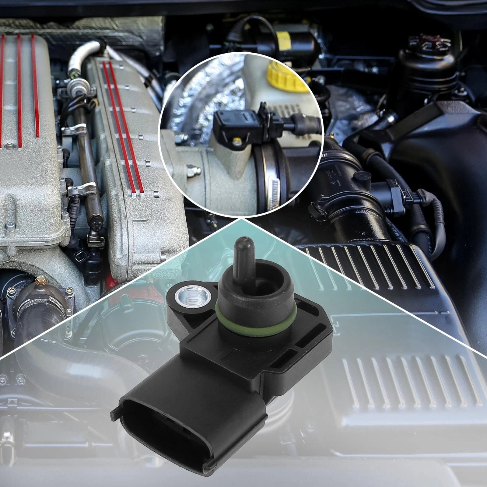 MAP Manifold Absolute Pressure Sensor Single Hole for Hyundai Elantra Accent (2010–2020)