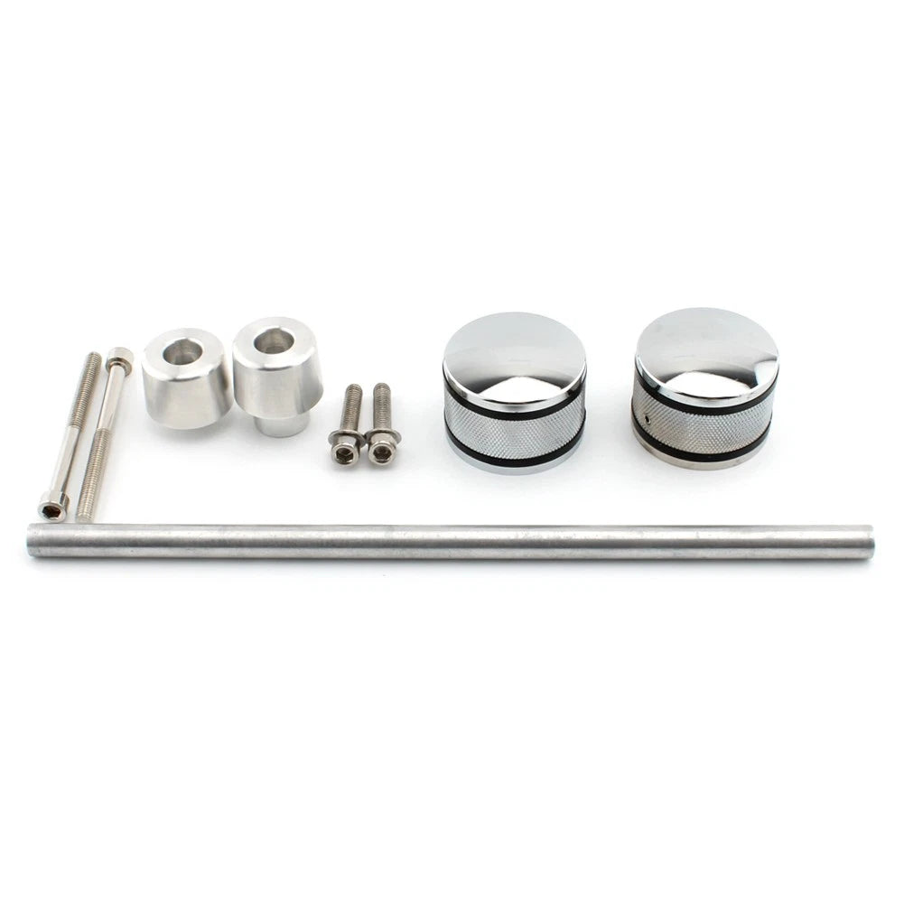 Front Axle Nut Cover Cap Kit for Harley Davidson (Engine Aluminum)