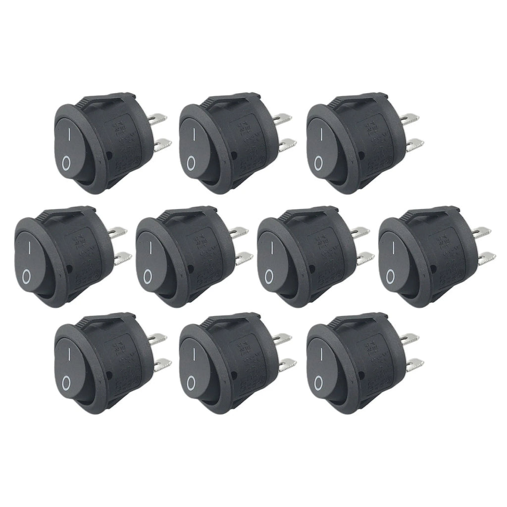 10pcs Rocker Switch 12V SPST for RV