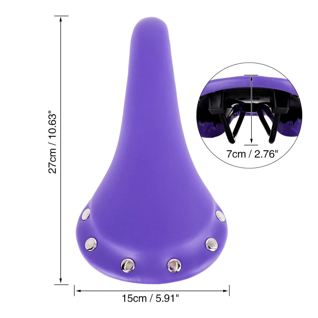 Bicycle Saddle Replacement PU Leather Bike Seat for Universal Models (2000–2026)