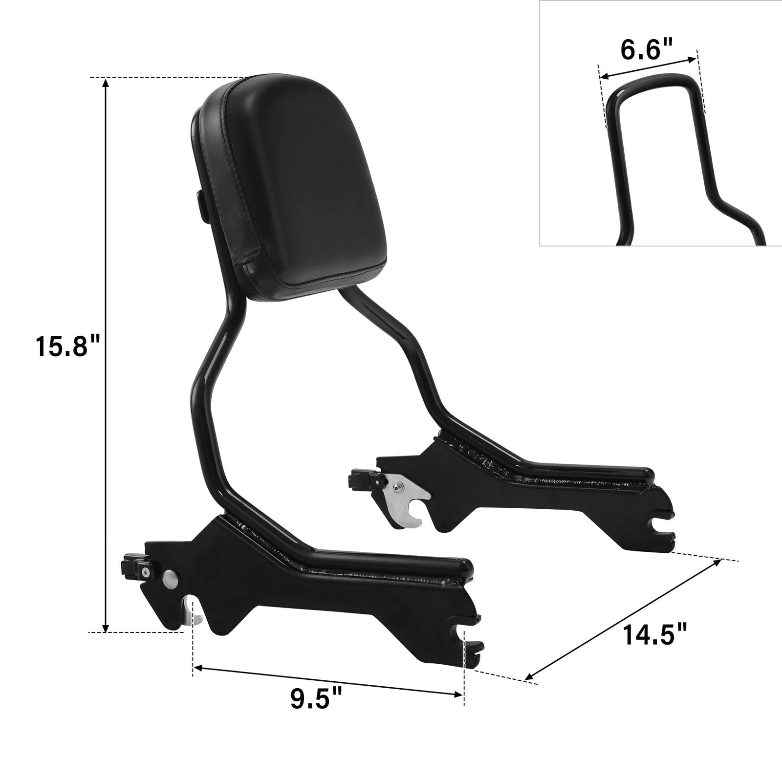 Sissy Bar Backrest & Docking Hardware Kit for Harley Fat Boy FLFB (2018–2025)