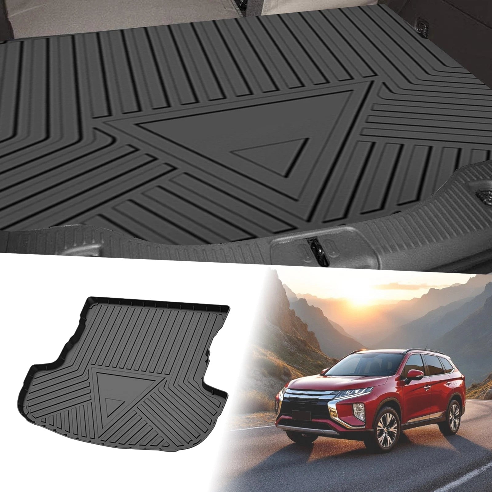 Cargo Liner Rear Trunk Mat TPE Replacement for Mitsubishi Outlander (2014–2021)