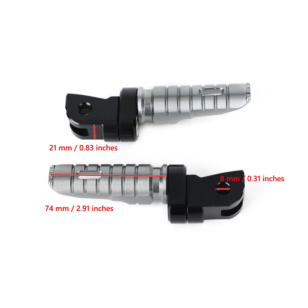 Front Footrests Foot Pegs for Husqvarna Vitpilen Svartpilen 250 401 (2019–2021)