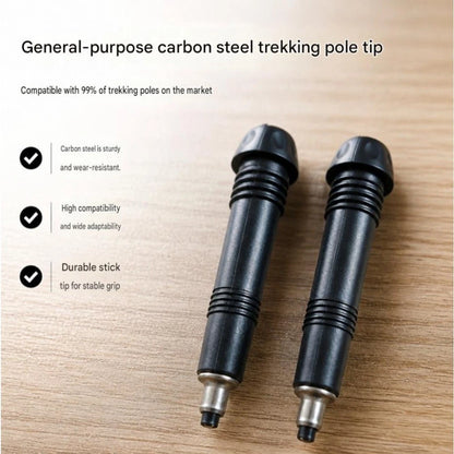 Carbon Steel Pole Tip for Hiking Trekking (Lightweight, Rust Resistant)