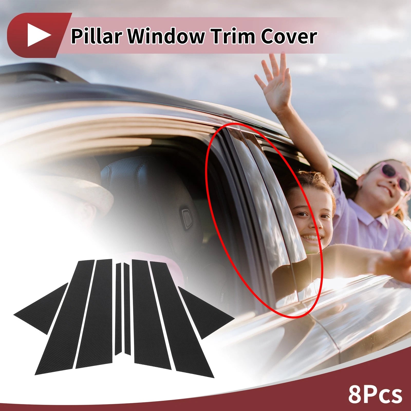 Door Pillar Window Trim Replacement for BMW 2-Series Wagon (2016–2019)