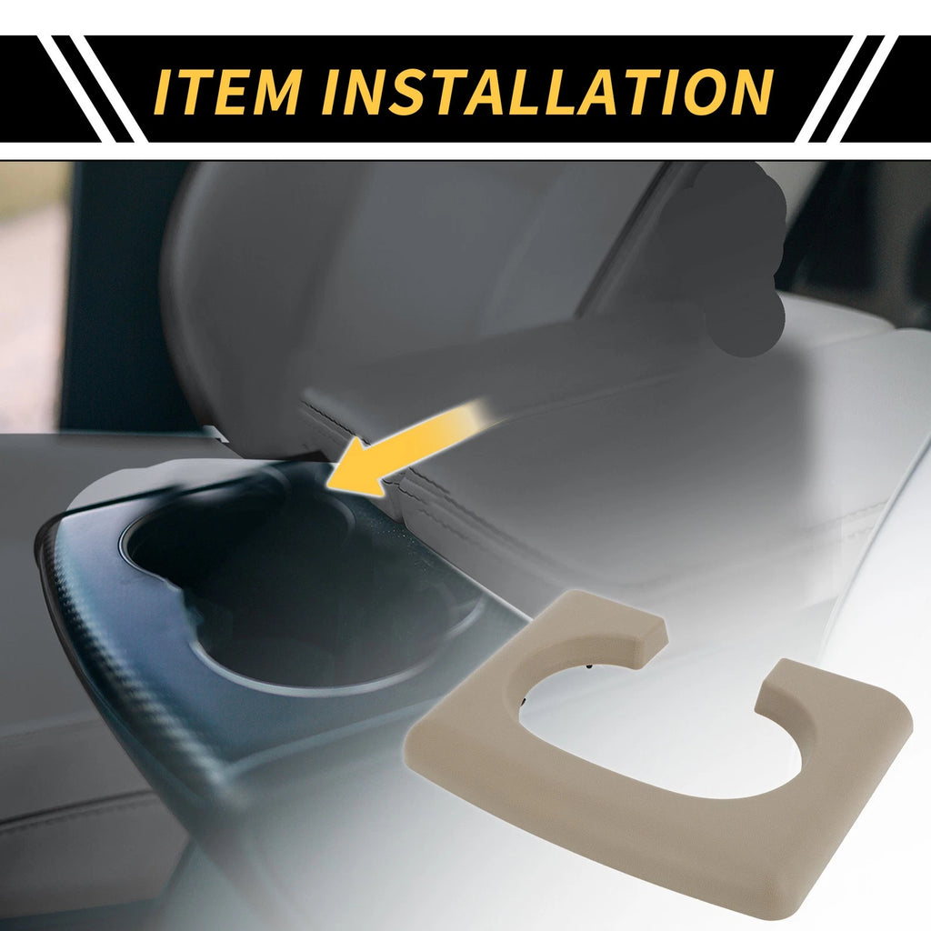 Center Console Cup Holder Pad for Ford F-150 (2004–2014) Brown