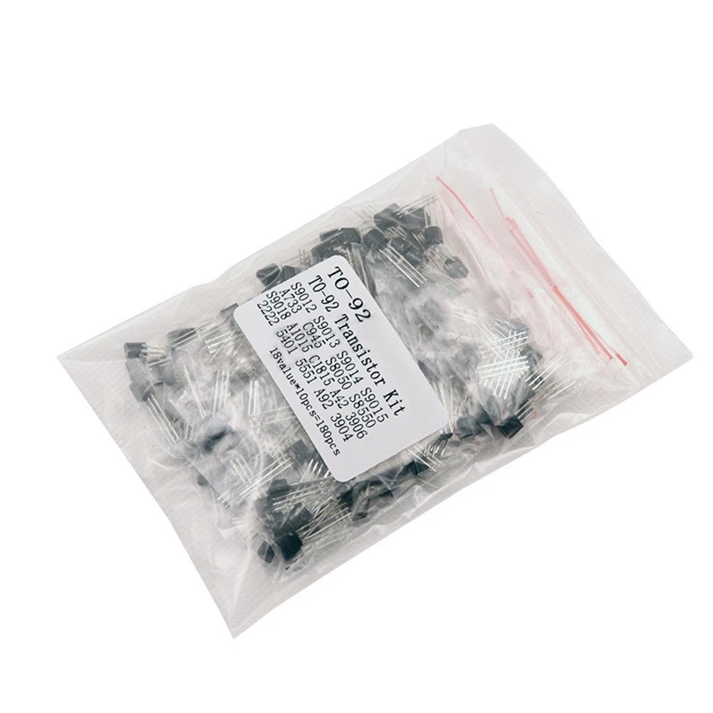 180PCS Transistor Kit for TO-92 (2N5401, C1815)